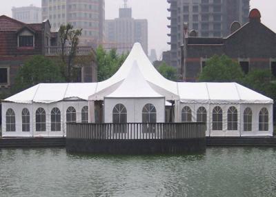 China High Peak Shape Wedding Party Tents Canopy 10M X 20M White Ceiling 850G/㎡ White PVC Cover for sale