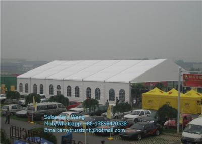 China 15m Arch Clear Span Tents With White ABS Wall For Luxury Party , Outside Event Tent for sale