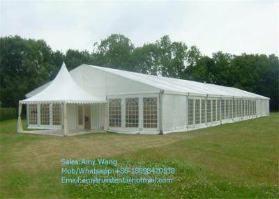 China Marquee Wedding Party Tents , Outdoor Gazebo Tent 4x4m With Glass / ABS Walls for sale