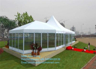 China Waterproof Large Outdoor Party Tents With Aluminum Frame / PVC Cover for sale