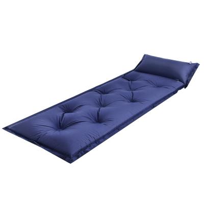 China Automatic Air Bed Inflatable Cushion Outdoor Moisture-proof Mat Single Double Camping Paddling Sleeping Pad Thickened for sale