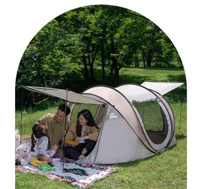 China Extended type fully automatic indoor multi-person tent quick open outdoor family camping windproof and rainproof tent for sale