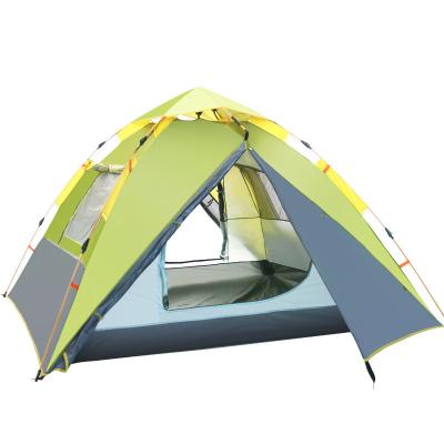 China Extended Type Outdoor Camping 2 Person 3-4 Person Tent Rainproof Pop Up Tent Family Leisure Camping Fully Automatic Tent for sale