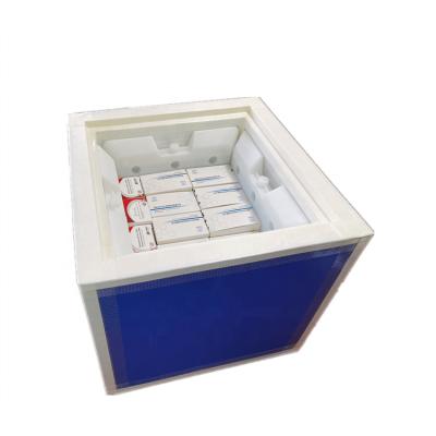 China Waterproof Custom Medical Vaccine Insulation Panel Small Roto Molded Vacuum Transport Foam Insulated Pharmaceutical Ice Cooler Box for sale