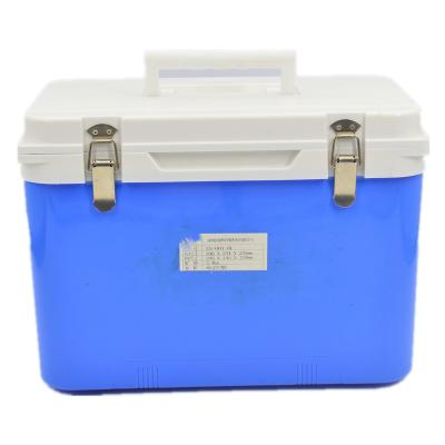 China 6L Waterproof Ice Box Portable Shoulder Ice Cooler Plastic Insulated Medical Fishing Outdoor Box for sale