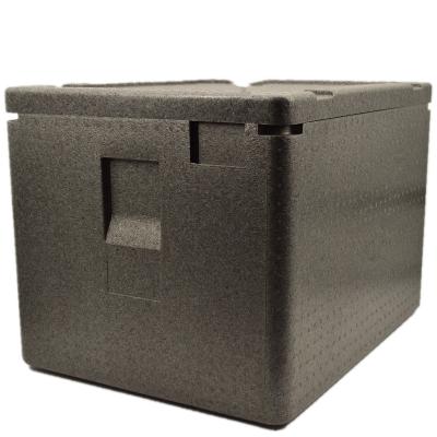 China Waterproof Insulated Black PPE Foam Box Styrofoam Coolers For Transport for sale