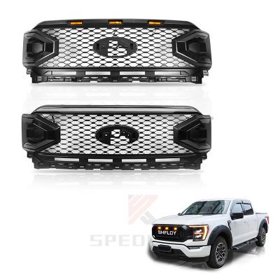 China Ford F150 Black Series Body Kit Accessories Car Front Grill ABS Spedking Factory Wholesale Price 2021+ For FORD F150 for sale