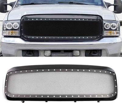 China ABS Spedking 1999 2000 2001 2002 2003 2004 Car Rivet Front Grilles For FORD F250/F350/F450 for sale