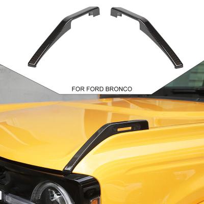 China Spedking Auto Accessories ABS Hood Pull Hook Plastic Hood Hook Trim Cover For Ford For Bronco 2020+ In Carbon Fiber for sale