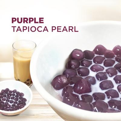 China Taiwan Good Quality Premium Tapioca Pearl Milk Tea Purple Topping for sale