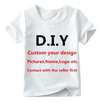 China QUICK DRY Kids Customized Print T-shirt Baby Custom Your Own Design T-shirt Boys And Girls DIY Clothes, Contact First Seller T-shirt for sale