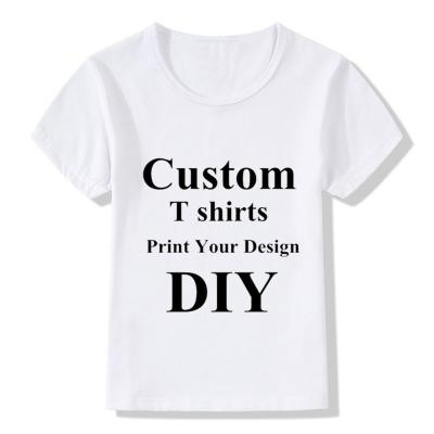 China 2022 Wholesale Custom Kids T-shirts QUICK DRY DIY Print Your Design Kids T Shirts for sale