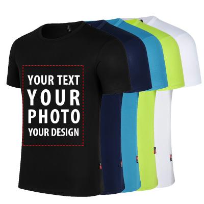 China 2022 Summer Mens Tees Breathable Casual Short Sleeve T-shirts Custom Shirt QUICK DRY Your Own Personalized T-shirt Print Photo for sale