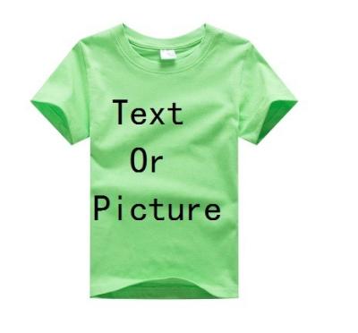 China Customized QUICK DRY Baby Boy T-shirts Summer Shorts Shorts Solid Custom Kids Tees Shirts Cotton LOGO Girl Tops Personalized T-shirt for sale