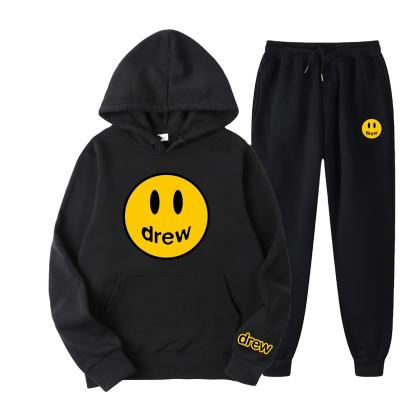 China Anti-wrinkle Drew Home Justin Bieber Fashion Man Tracksuits 2022 Autumn Winter Brand Hoodies Jogging Men's Fits Streetwear Sport Sets for sale