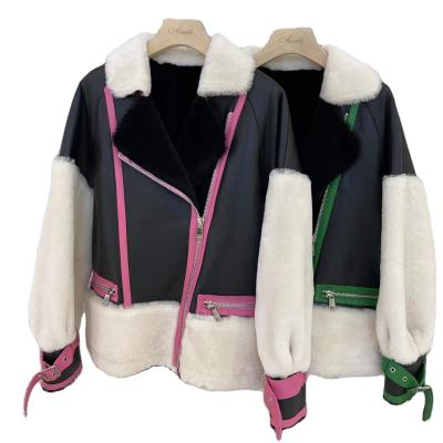 China good Anti-wrinkle designer coat for winter women lamb shearling lamb shearling for sale