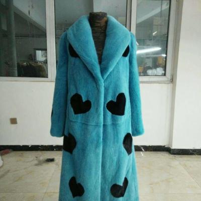 China 2019 Customs Best Quality Anti-Shrink Luxury Mink Fur Coat Custom Design Queen Custom Design en venta