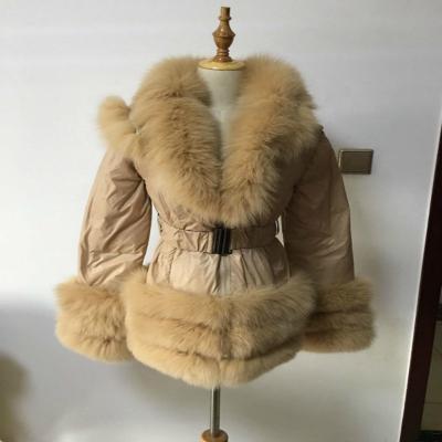 China Wear 2018 New Style Down Coat Real Fur Hood Winter Women Down Jacket for sale