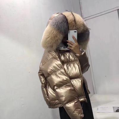 China Wear New Arrival 2018 Down Jacket Real Fur Hood Two Way Winter Women Down Coat Down Jacket for sale