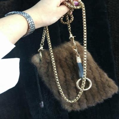 China Wear Fashion Women Fur Bag Mink Fur Clutch Bag for sale