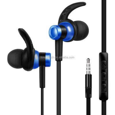 China Safe Fit Headband In-Ear Wired Earbuds With Tangle Free Cord Noise Isolating Plastics Headphones for sale