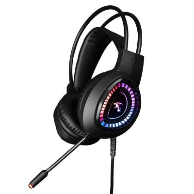 China Unique headband design hot sale wired edging gaming headset microphone stereo bass gamer headsets for sale