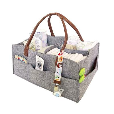 China Popular Spot Portable Mummy Felt Bag Multifunctional Nonwoven Diaper Bag for sale