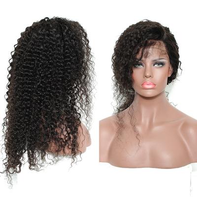 China Curly Curly Best Sell Kinky Curly Raw Brazilian Virgin Hair Cheap Pre-Plucked HD 4x4 Closure Wigs for sale