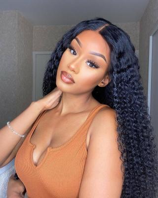 China Raw Indian 100% HD 13x4 Virgin Water Wave Water Wave Full Hair Wigs Full Frontal Wigs for sale