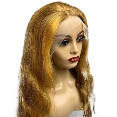 China Free Body Wave Preplucked 13x4 HD Highlight Color/Real Lace Front Human Hair Wig Part 150% Density Medium Body Wave for sale