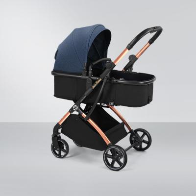 China Multifunctional Light Luxury Portable Reversible High Landscape Pushchair Baby Purpose Mum Walker Travel Pram Hot for sale