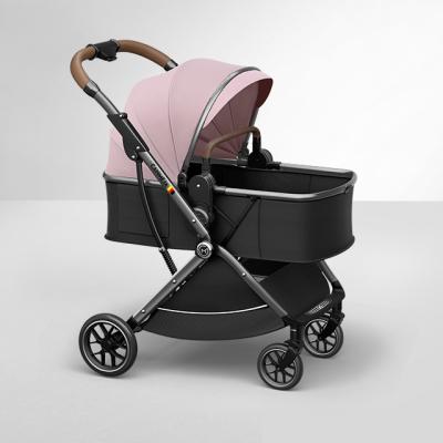 China 2022 Hot Luxury High Landscape Baby Stroller Mum Baby Walker Travel Pram Trolley for sale