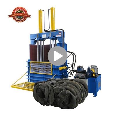 中国 Vertical Hydraulic Tire Press Y82 Car Scarp Waste Used Trcuk Tire Tire Press Machine For Sale China Factory 販売のため