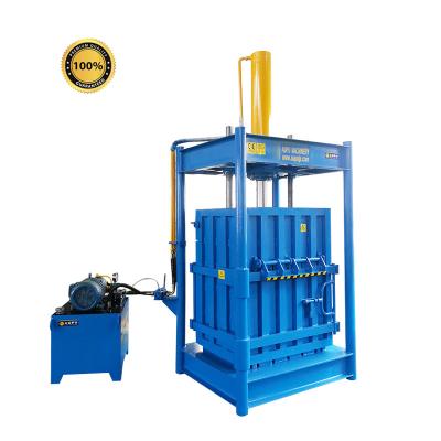 China Hotels wood scraps baler wood block chip waste paper aluminum cans press compressed baler machine for sale