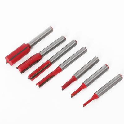 China Carbide ALPHA 1/4 Inch Shank YG8 Tungsten Carbide Router Wood Straight Bit for sale