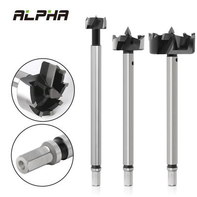 China ALPHA Extended Hole Control ALPHA Extended Hole Control Drill Tps Woodworking Tools Hole Saw Cutter Hinge Hinge Wood Drill Bit for sale