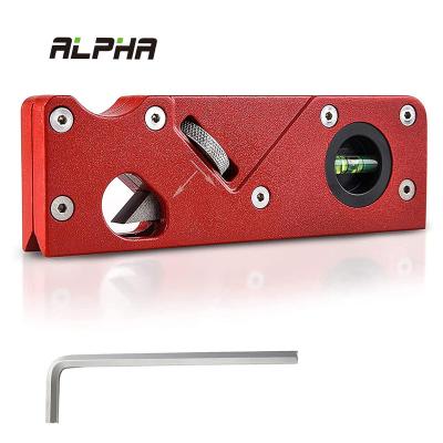 China Aluminum Alloy and ABS Alpha Quick Cutting 45 Degree Edge Corner Trimming Chamfer Plane Heads for Woodworking for sale