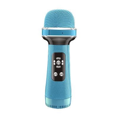 China Headset Microphone Microphone For Kids Karaoke Microphone Kids Girl Gifts For Age 4~9 Year Tooth Handheld Wireless Blue Microphone LY198 for sale