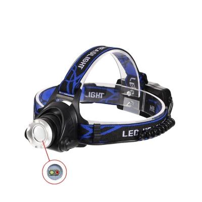 China Zoom Focus Head Lamp Camping Waterproof Light, Tactical 18650 High Power Rechargeable Headlamp For Hunting for sale