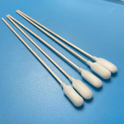 China Foam Tip Sterile Disposable Sampling Swab EO Sterilized With Wooden Stick for sale