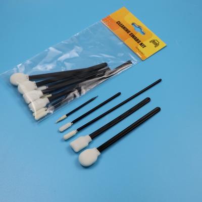 China Portable Lint Free Sponge Detailing Swab Precision Cleaning Care Care Foam Swab with Black Handle for sale