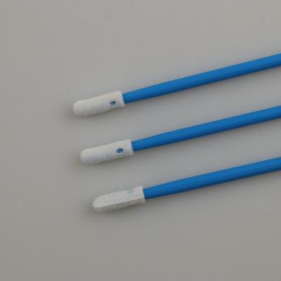 China 3.2mm Mini Round Head Cleanroom Foam Putzlappen mit doppelten Köpfen für das Schlitz-Säubern zu verkaufen