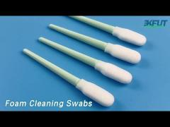 PP Stick Foam Cleaning Swabs Round Sponge Head For Keypads Assembly