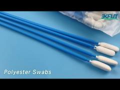 Cleanroom Polyester Swabs 6.5 Inches Lint Free Paddle Dacron Head