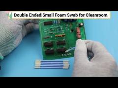 Double round head foam cleaning swab