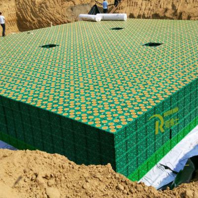 China Modular Design Underground Heavy Duty Modular Stormwater Storage Tank 60T Rainwater Harvesting Tank for sale