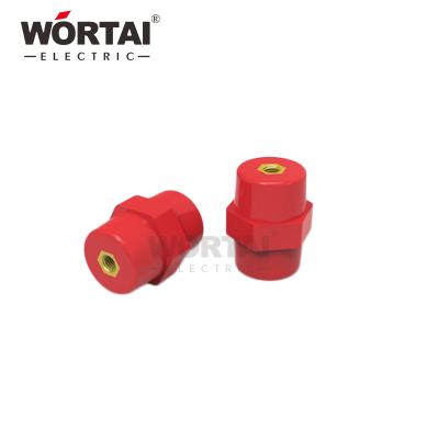 China LOW VOLTAGE Wortai JYZ-50*41 Wire Dimension Insulation Column Standoff Insulator Busbar Insulator for sale