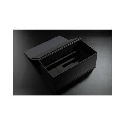 China Wholesale Recyclable Custom Packaging Jewelry Box Elegant Black Paper Cosmetic Gift Box For Skin Care Packaging for sale