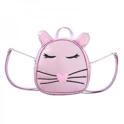 China Mini mochila de la PU Cat Pattern Pink Small Lovely en venta