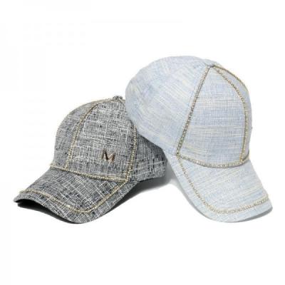 China 2022 diamantes del verano M Logo Fashion Baseball Cap With para las mujeres en venta